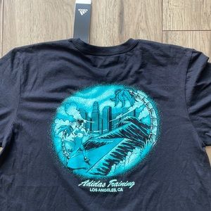 NWT Adidas I Run LA Running Los Angeles California Black T-Shirt Men’s L